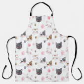 Fun Kitty Cat Pattern Schürze (Vorderseite)