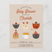Fun Kitty Cat Personalisiert Babydusche Einladung Postkarte (Vorderseite)