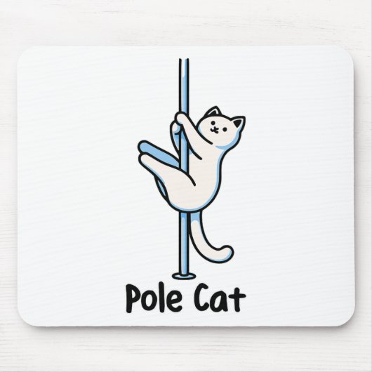 Fun Kitty Lover Spaß Cat Playing A Dancer Gag Uni Mousepad (Vorne)
