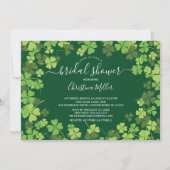 Fun Kleeblatt Irish Bridal Dusche Einladung (Vorderseite)