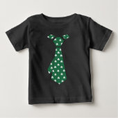 Fun Kleeblatt Muster Imitate Krawatte St. Patrick' Baby T-shirt (Vorderseite)