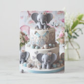 FUN KLEINE ELEPHANER LAYER CAKE (Stehend Vorderseite)
