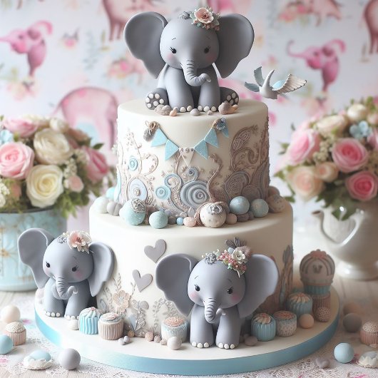 FUN KLEINE ELEPHANER LAYER CAKE