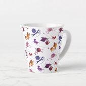 Fun Knitting Pattern Mug For Fiber Artists Milchtasse (Rechte Ecke)