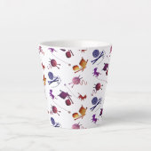 Fun Knitting Pattern Mug For Fiber Artists Milchtasse (Vorderseite)