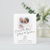 Fun kommen für Booze Foto Save the Date Ankündigun Ankündigungspostkarte (Stehend Vorderseite)