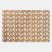Fun Kraft Snowflake Weihnachten Jingle Geschenkpapier Set (Vorderseite 3)
