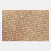 Fun Kraft Snowflake Weihnachten Jingle Geschenkpapier Set (Vorderseite 2)