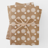 Fun Kraft Snowflake Weihnachten Jingle Geschenkpapier Set (Beispiel)