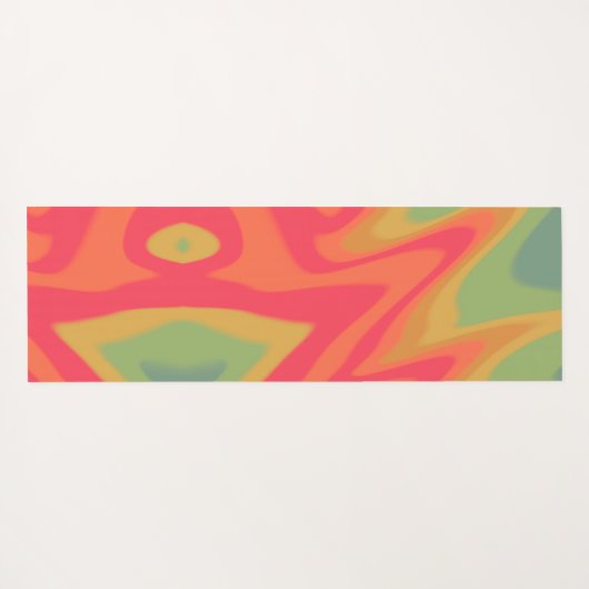 Fun Krawatte getaucht Inspiriert farbenfroh Abstra Yogamatte (Rückseite (Horizontal))