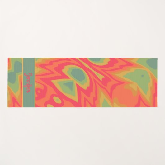 Fun Krawatte getaucht Inspiriert farbenfroh Abstra Yogamatte (Vorderseite (Horizontal))