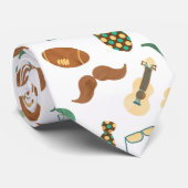 Fun Krawatte Pfeifen Angelrute Hammer Bierbrille T (Gerollt)