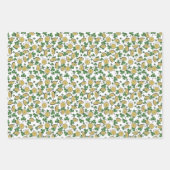 Fun Künstlerisches irisches Kleeblatt Regenbogen L Geschenkpapier Set (Vorderseite 2)