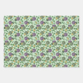 Fun Künstlerisches irisches Kleeblatt Regenbogen L Geschenkpapier Set (Vorderseite 3)