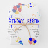 Fun Kyle Birthday Party Geschenkpapier Set (Beispiel)