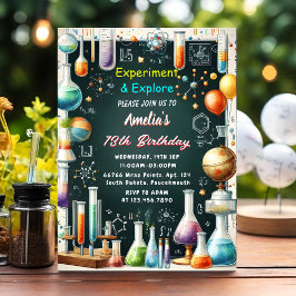 Fun Labrador Kids Geek Nerd Mad Science 9. Geburts Einladung