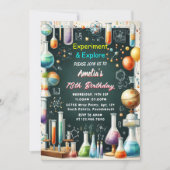 Fun Labrador Kids Geek Nerd Mad Science 9. Geburts Einladung (Vorderseite)