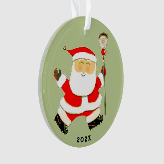 Fun Lacrosse Weihnachten Ornament (Vorderseite)
