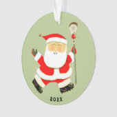 Fun Lacrosse Weihnachten Ornament (Vorderseite)