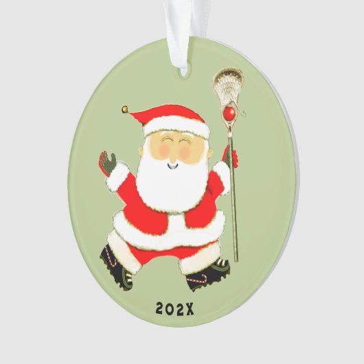 Fun Lacrosse Weihnachten Ornament (Vorderseite)