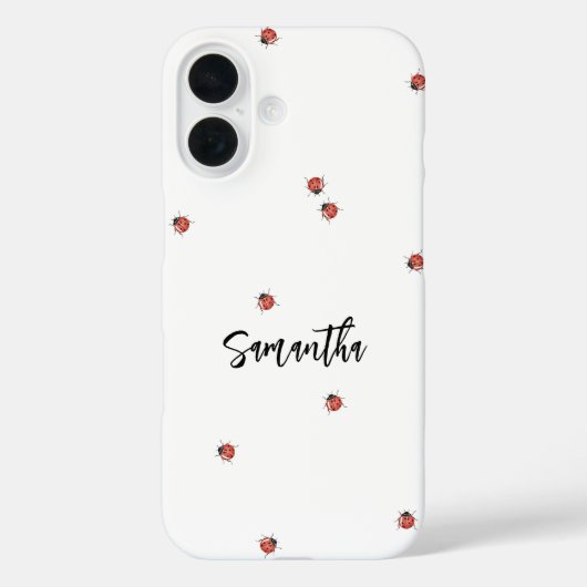Fun Ladybug Case-Mate iPhone Hülle (Rückseite)