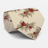 Fun Ladybug Design Krawatte (Gerollt)