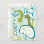 Fun Lake Tahoe Illustration Postkarte (Vorne/Hinten)