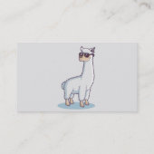 Fun Lama Nature Animal Custom Visitenkarte (Rückseite)