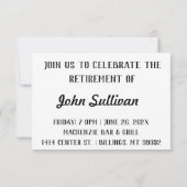 Fun Landschaftlich Hello Retirement Party Einladun Dankeskarte (Rückseite)