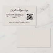 Fun Lässig handgeschriebenes Geschenk QR-Code der  Begleitkarte (Vorne/Hinten)