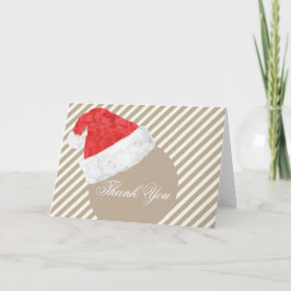 Fun Lässig Moderne Weihnachtsmannmütze Weihnachten Dankeskarte