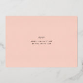 Fun Lässiges Script Brautparty Gold Folieneinladung (Rückseite)