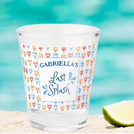 Fun "Last Splash" Thema Personalisiert Bachelorett Schnapsglas
