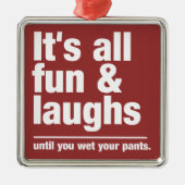 FUN & LAUGHS-Farbdekoration Ornament Aus Metall (Vorne)