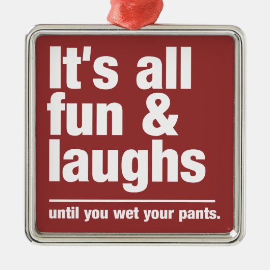 FUN & LAUGHS-Farbdekoration Ornament Aus Metall (Vorne)