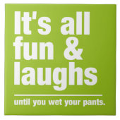 FUN & LAUGHS-Farbfliesen Fliese (Vorderseite)