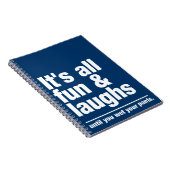FUN & LAUGHS-Farbnotebook Notizblock (Rechte Seite)