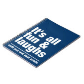 FUN & LAUGHS-Farbnotebook Notizblock (Linke Seite)