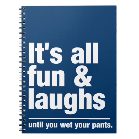 FUN & LAUGHS-Farbnotebook Notizblock (Vorderseite)