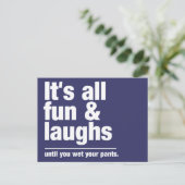 FUN & LAUGHS-Farbpostkarte Postkarte (Stehend Vorderseite)