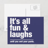 FUN & LAUGHS-Farbpostkarte Postkarte (Vorne/Hinten)