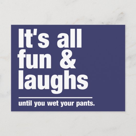 FUN & LAUGHS-Farbpostkarte Postkarte (Vorderseite)