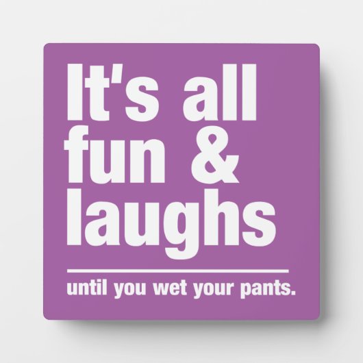 FUN & LAUGHS-Farbschilder Fotoplatte (Vorderseite)