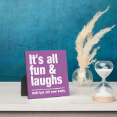 FUN & LAUGHS-Farbschilder Fotoplatte (InSitu)