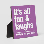 FUN & LAUGHS-Farbschilder Fotoplatte (Vorderseite)