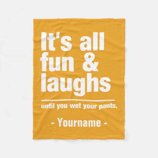 FUN & LAUGHS-Farbtupfer Fleecedecke (Vorderseite)