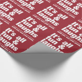FUN & LAUGHS-Farbverpackungspapier Geschenkpapier (Ecke)
