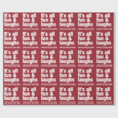 FUN & LAUGHS-Farbverpackungspapier Geschenkpapier (Flach)