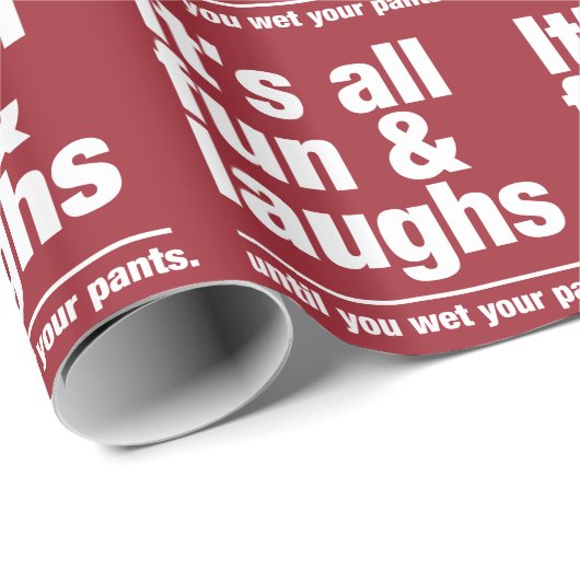 FUN & LAUGHS-Farbverpackungspapier Geschenkpapier (Rolleneckpunkt)