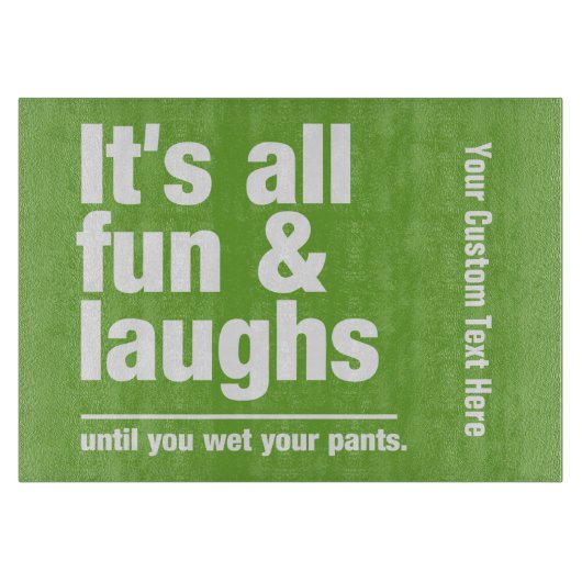 FUN & LAUGHS-Farbzuschneidebretter Schneidebrett (Vorderseite)